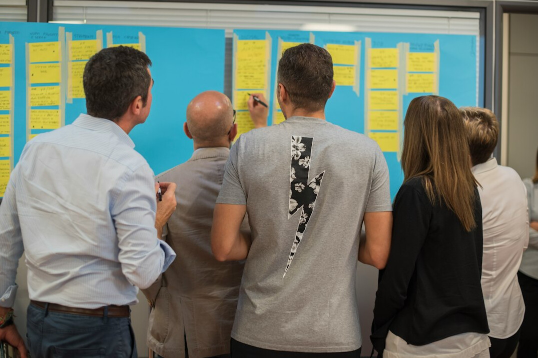 group discussion in workshop