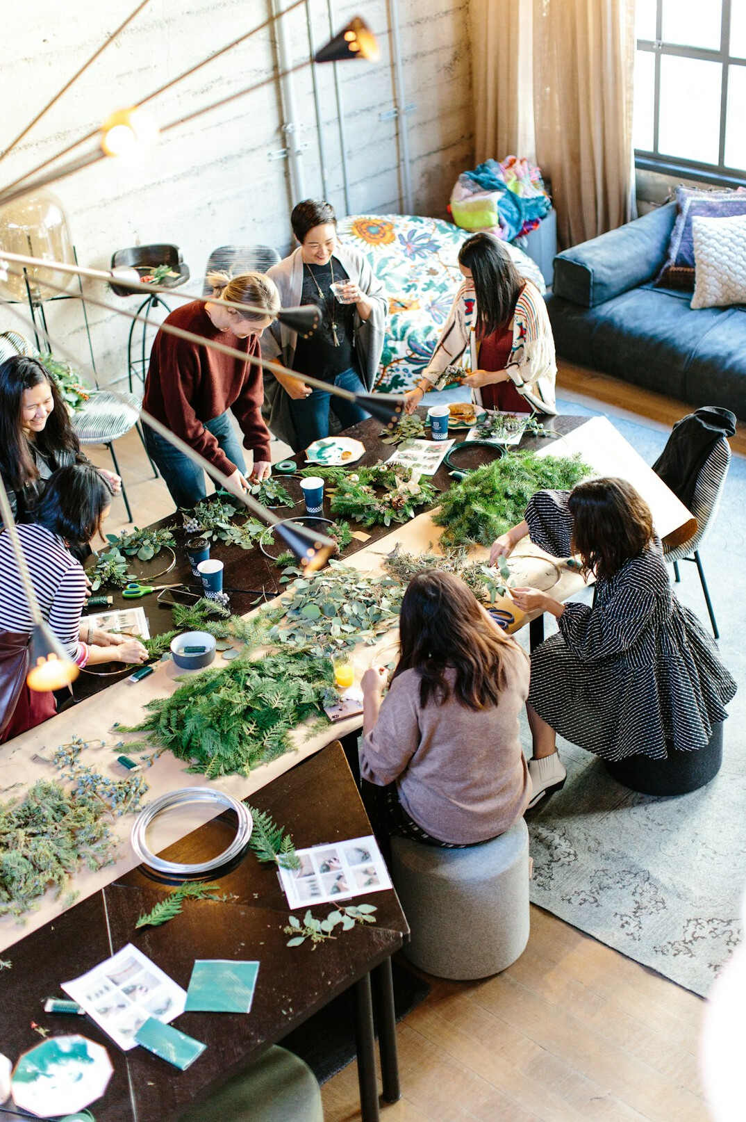 group of people connecting in workshop